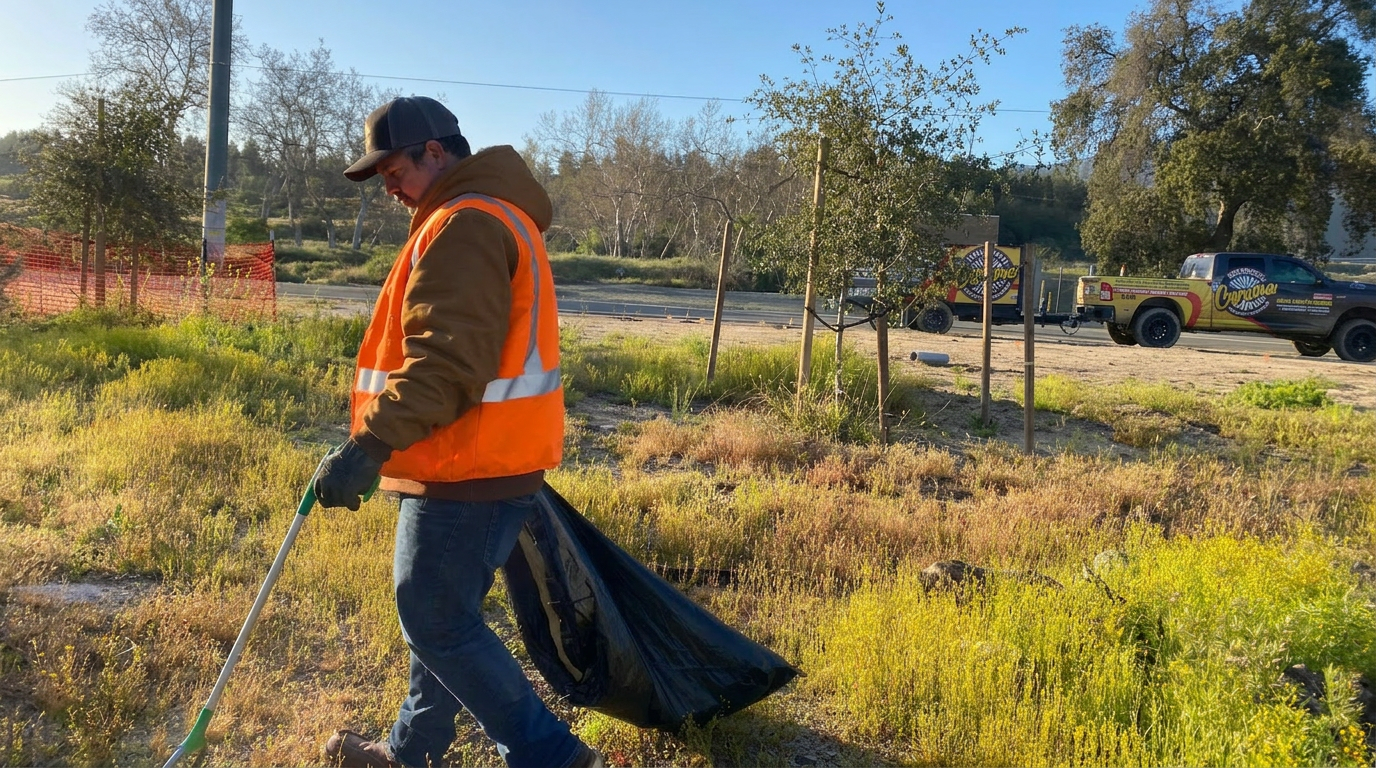 Temescal Valley community cleanup volunteer